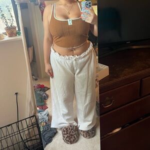 Urban Outfitters BDG Rust Colored Tank Top with Blue Detailing